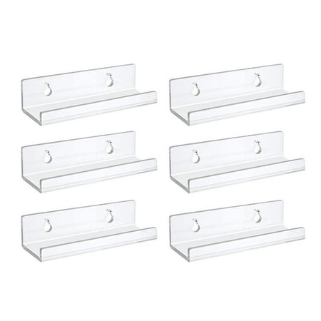 

12-Inch Transparent Acrylic Record Rack Wall-Mounted Album Cd Display Rack
