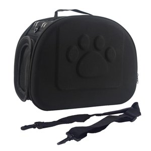 Tachiuwa Pet Transporteur Respirant Animaux de compagnie de voyage Portable Sacs de transport Pet Poids environ 2-4KG noir