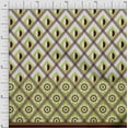 thumbnail image 1 of oneOone Cotton Silk Light Green Fabric Geometric Panel Craft Projects Decor Fabric Printed By The Yard 42 Inch Wide, 1 of 4