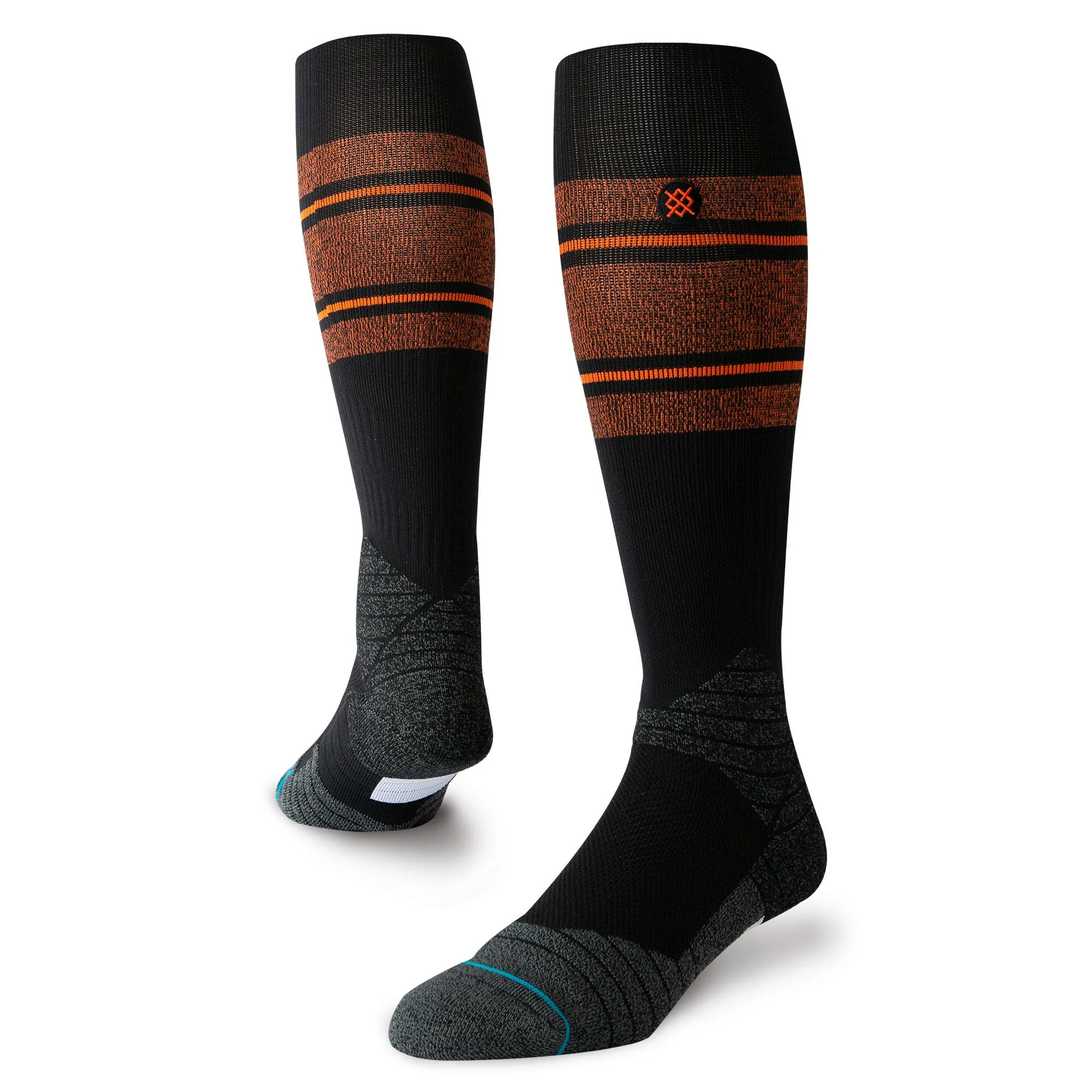 Men's Stance Black/Orange Diamond Pro Stripe OTC Socks - Walmart.com