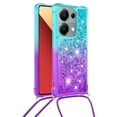 thumbnail image 2 of Funda para Xiaomi Redmi Note 13 Pro 4G Brillantina Líquida Divertida Reluciente y con Cristales en Movimiento Cuerpo Cruzado con Cordón Ajustable, 2 of 5