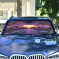 thumbnail image 4 of Yayeee Car Windshield Sun Shade Universal Fit Front Visor Protector, Blue Neon Road, 4 of 8