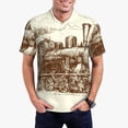 thumbnail image 1 of Balery Train Camisa Polo de Hombre con Estampado, de Manga Corta y Tejido Medio, Camisa Tipo Golf Polo-4X-Large, 1 of 6