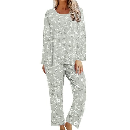 

AIEOTT Women s Solid Colour Round Neck Short Sleeve Sleepshirt And Pants Sets Loungewear Pajamas With Pockets Nightwear on Clearance
