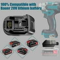 thumbnail image 3 of Para Bauer para Ma*kita， Adaptador de Batería Compatible con Bauer Batería de Litio de 20V para Reemplazar para Ma*kita Batería de Litio BL1850B Funciona para Ma*kita Herramientas Eléctricas de 18V, 3 of 10