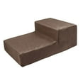 thumbnail image 4 of Dog Stairs 2 Step Pet Ramp Durable with Removable Washable Cover Dog Stairs Ramp Coffee, 4 of 9