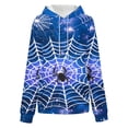 thumbnail image 3 of UPPADA Womens Graphic Hoodies Spring Fall Casual Long Sleeve Hooded Sweatshirts Trendy Loose Fit Pullover Tops Hoodies for Women Blue,S, 3 of 7