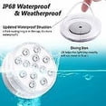 thumbnail image 2 of 1 Piece Submersible Led Lights With , Rf Remote Control, Ip68 Waterproof Underwater Led Pool Light, Battery Operated Pond Light For Bathtub, Shower, H, 2 of 4