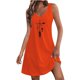 thumbnail image 1 of Vestido de Verano para Mujeres, Vestido Casual de Cuello en V sin Mangas de Impresión de Bolsillo de Moda Hecho de Poliéster Ligero para Primavera Verano, Vestido de Verano Casual, 1 of 4