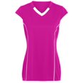 thumbnail image 3 of Augusta 2XL Ladies Blash Jersey Power Pink/White 1218, 3 of 5
