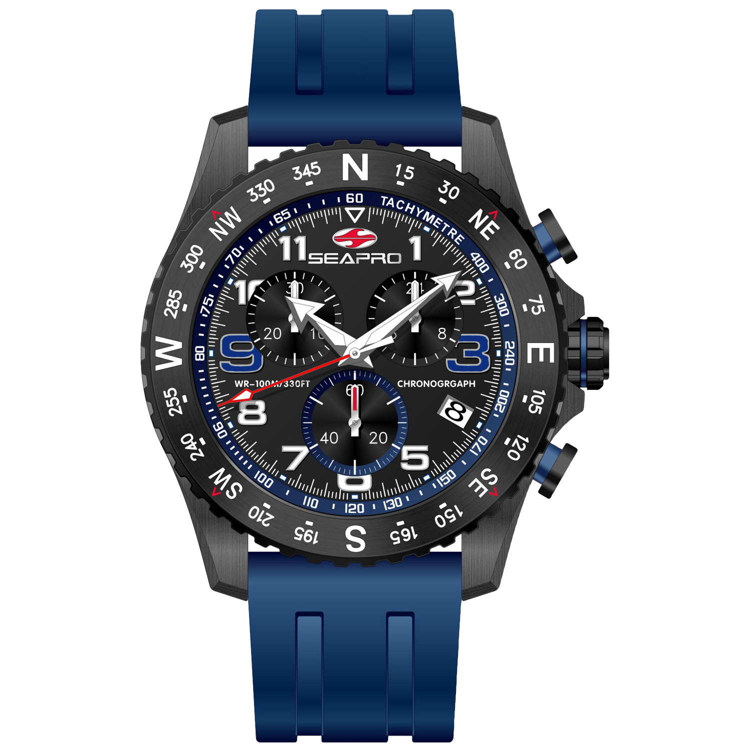NWT Nautis Admiralty Pro 200 Quartz Black Dial Men\'s Watch Nautis Dive Pro 200 Men main image 4