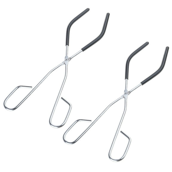 2Pcs Laboratory Beaker Tongs Metal Tongs Beaker Clip Pliers Slip Resistant Grip For Laboratory and Chemistry Experiment