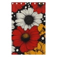 thumbnail image 5 of Red White and Yellow Daisies Blackout Curtains for Living Room Bedroom 55W x 72/84L Insulated Window Drapes 2 Panels, 5 of 6