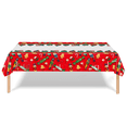 thumbnail image 3 of Mantel de fiesta de Navidad con diseño de Papá Noel rojo y copos de nieve de invierno, regalo para niños, mantel desechable, 3 of 6