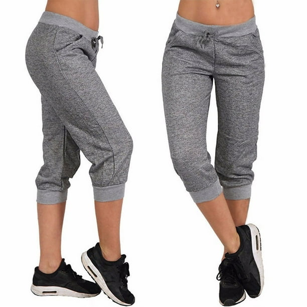 Women Sweatpants Capri Pants Jogger Yoga Fitness Pants Running Sports  Trousers