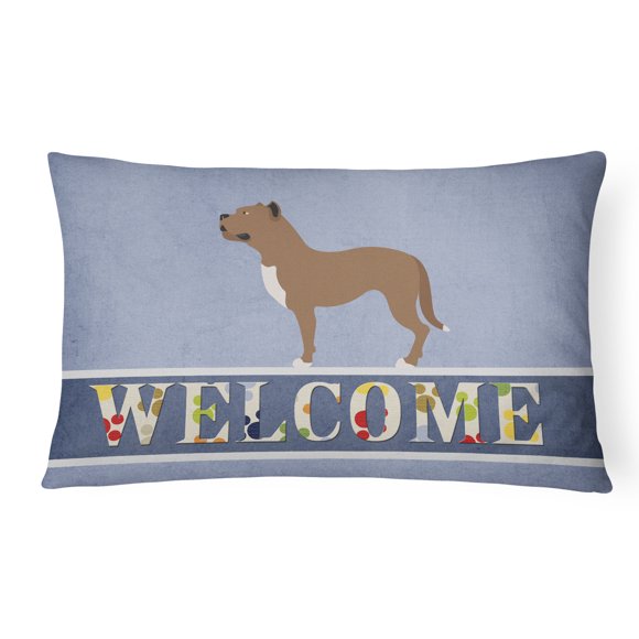 Carolines Treasures BB8339PW1216 Perro De Presa Canario Canvas Fabric Decorative Pillow