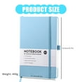 thumbnail image 2 of Hardcover Leather Notebook 192 Pages College Ruled Notebook Journal Business Notepads for Writing Journaling 8.5x5.7Inch, 2 of 8