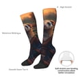 thumbnail image 3 of Daiia Sports Socks Garden Meditating Weasel Printed Novelty Crew Socks for Men Women Knee High Socks Cotton Socks Soft & Breathable Support Unisex Socks, 3 of 9