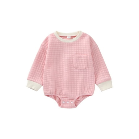 

AMILIEe Baby Boy Girl Sweatshirt Romper Oversized Fall Winter Christmas Bodysuit