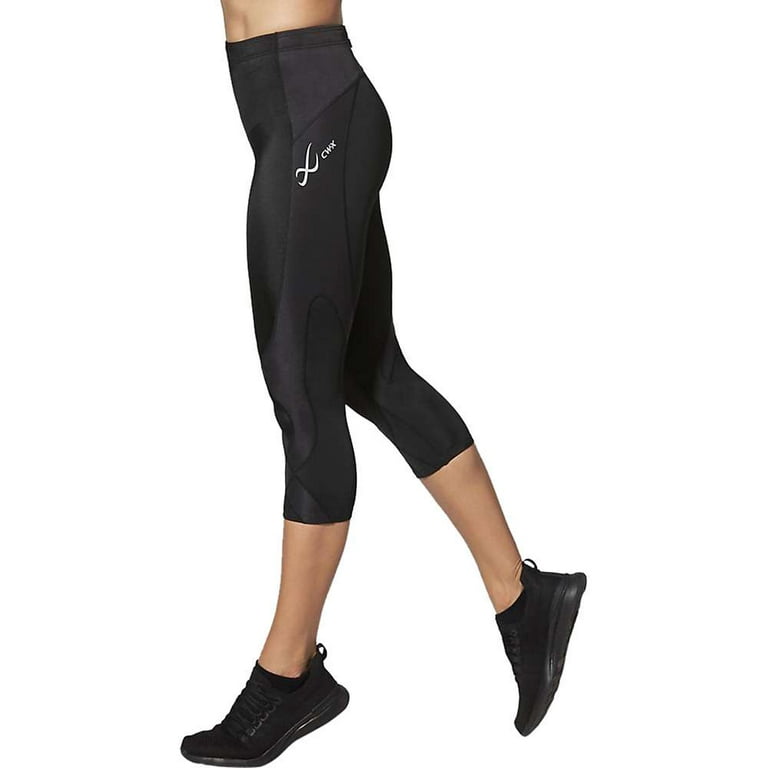  CW-X Women's Standard Stabilyx Joint Support Compression Tight,  Black/Turquoise, X-Large : Clothing, Shoes & Jewelry