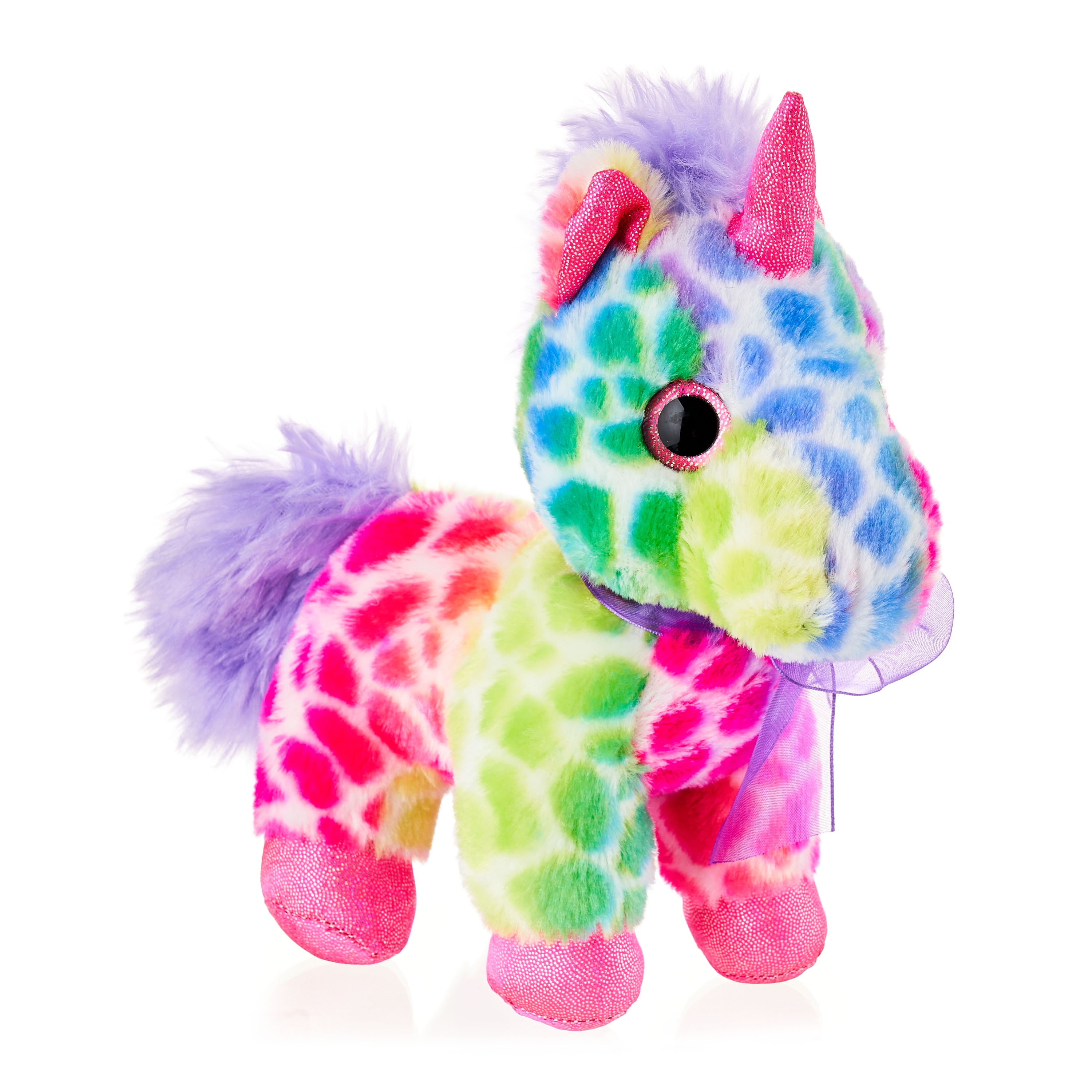 Way to Celebrate! Valentine’s Day 7in Unicorn Plush Toy, Rainbow