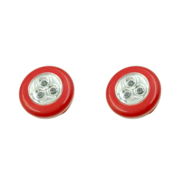 Bearachild lámpara de la tienda dispositivo de iluminación universal tamaño pequeño alimentado por luz LED para acampar carpas Rojo 2piezas