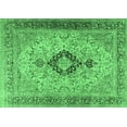 thumbnail image 1 of Ahgly Company Indoor Rectangle Persian Emerald Green Traditional Area Rugs, 2' x 5', 1 of 4
