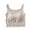 Beige, variant on WREESH Women's Square Neck Sports Bra Tank Top Longline Workout Crop Yoga Built in Pads Slit Hem