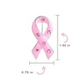 thumbnail image 4 of Bling Jewelry Womens Crystal Accent Pink Ribbon Breast Cancer Survivor Brooch Pin, 4 of 4