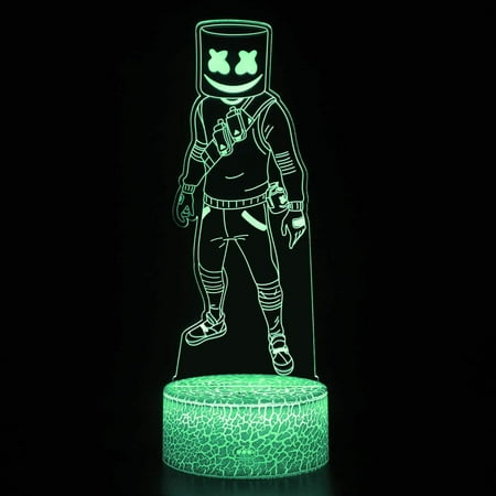 

Battle Royale 3D Illusion Night Light Lamp ABS Base Acrylic Board 16 Colors Changeable with Romete Control Home Room Decor Lighting Creative Gift for Boys Girls Teens Birthday Christmas