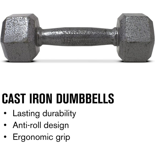 Cast iron hex dumbbells walmart sales
