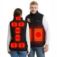 thumbnail image 7 of Ruimatai Men's Women's Lightweight Heated Vest with 3 Levels 9 Heating Zones, Christmas Fashion Printed Full Zip Quilted Electric Heating Vests, 7 of 7