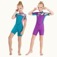 thumbnail image 2 of Greeniant Trajes de neopreno para niñas de 2,5 MM, traje de buceo de secado rápido, traje de neopreno de una pieza, traje de baño para jóvenes, buceo, Deportes acuáticos Violeta SG Greeniant OD003678-04, 2 of 6