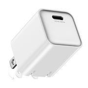 wegear 30W USB C Charger GaN Adapter PD QC 3.0 Fast Charging Foldable Block,White