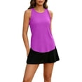 thumbnail image 3 of Aihuaihua Womens Ruffle Workout Tank Top Summer Casual Sleeveless Racerback Crewneck Loose Running Gym Yogo Athletic Tee Fitness Shirts, 3 of 6