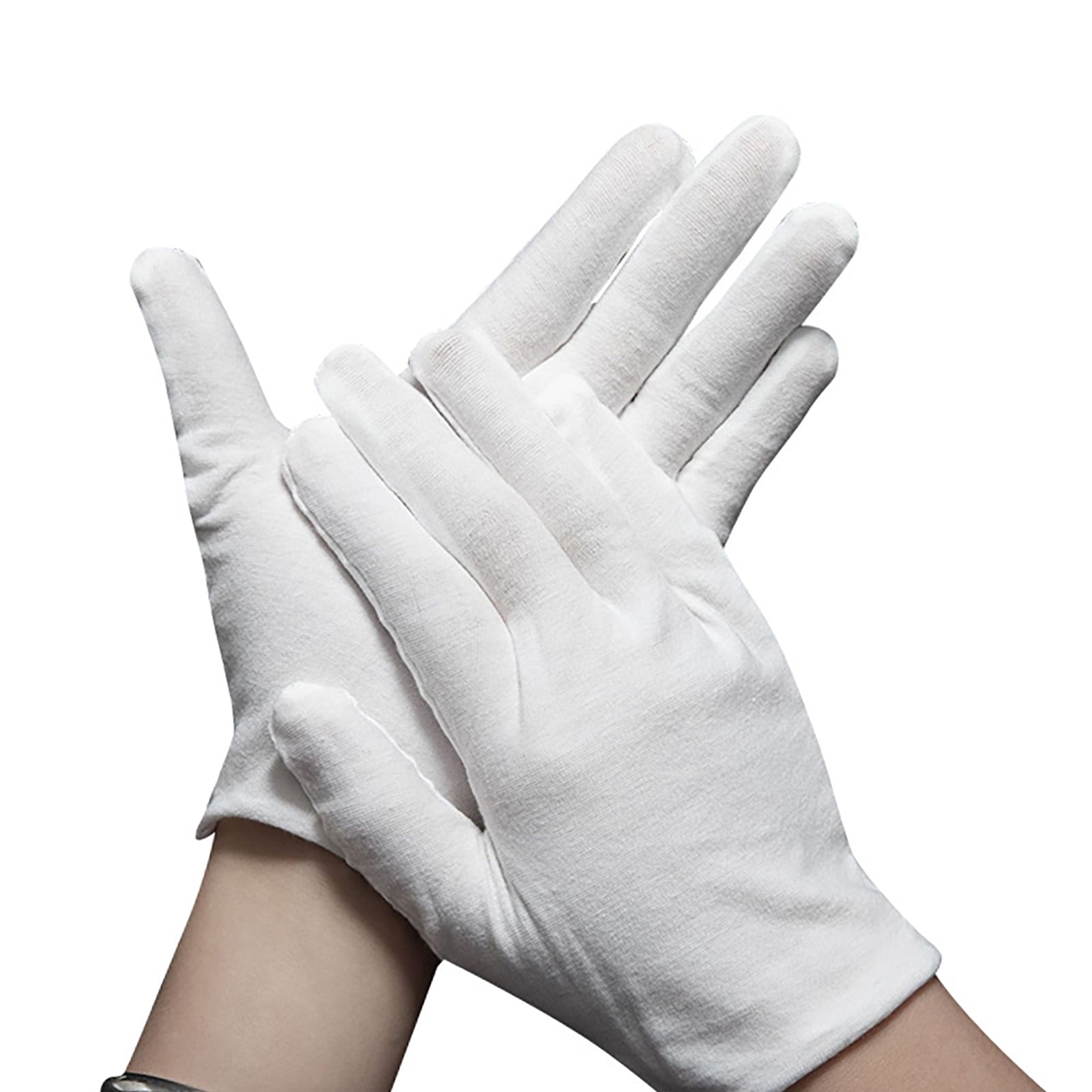 White Cotton Gloves Etiquette Working Glove Coin Archival Cleaning