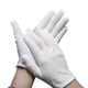thumbnail image 4 of Guantes de algodón blancos Etiqueta Guante de trabajo Moneda Archivo Limpieza Guante de inspección Guantes blancos, 4 of 5