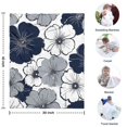 thumbnail image 4 of Blue Pioneer Flower Blanket,Comfortable Soft Flannel Throw Blanket,All Season,Warm Lightweight Blankets for Sofa Bed Couch Living Room Chair,30"x40"(80x100cm), 4 of 4