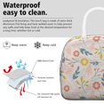 thumbnail image 3 of Insulated Lunch Bag for Women, Floral Print Oxford Fabric Lunch Box, Leakproof Thermal Cooler Tote for Work, School & Picnic, Vintage Floral Print, 3 of 5