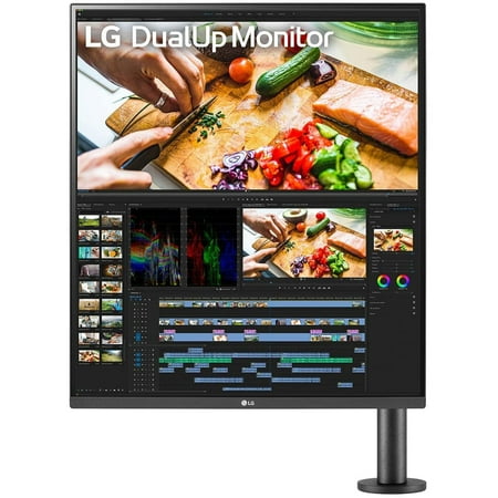 UPC: 0195174035207 | LG 28 inch SDQHD 16:18 DualUp Monitor with Ergo Stand – 28MQ780-B