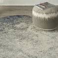 thumbnail image 6 of Nourison Passion Contemporary Charcoal Ivory 5'3" x round Area Rug, (5 Round), 6 of 8