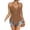 Khaki, variant on Women's Halter Cami Top V Neck Double Strap Hollow Out Sleeveless Handkerchief Tank Blouse Fashion for Vacation L