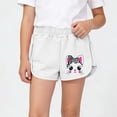 thumbnail image 2 of Virmaxy Kitty Print Elastic Waist Cotton Dolphin Shorts for Girls Loose Casual Summer Outerwear Breathable Playwear for Daily Activities, for 3-12Y, 2 of 7