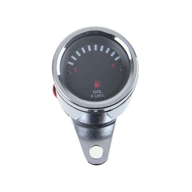 DTOWER Universal Fuel Gauge Motorcycle Oil Fuel Gauge Meter Digital LED