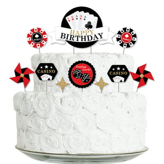 PINUO Las-Vegas Raiders Party DecorationsBirthday Party Supplies For  Las-Vegas Raiders Party Supplies Includes Banner - cake Topper 