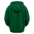 thumbnail image 6 of felwors Long Sleeve Waffle Knit Zip-Up Hoodie Oversized Textured Sweatshirt with Kangaroo Pocket for Women Fall Casual Cozy Dark Green for Size XL, 6 of 7
