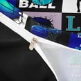 thumbnail image 4 of Castle Fairy Multi-Style Blue Basketball Collage Duvet Cover Queen, Sports Silhouette Design Queen Bedding, Blue Black Teal,Black Reversible,3-Piece,1 Duvet Cover and 2 Pillowcases, 4 of 6