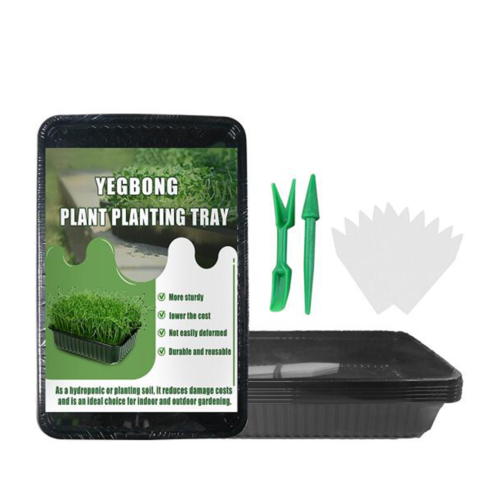 TYMEIK Seed Starter Trays Seedling Tray, Humidity Adjustable Kit with