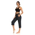 thumbnail image 6 of Sarin Mathews Womens Sports Leggings-capris Drawstring Lounge Pajamas Sweatpants with Pockets Plus Size, 6 of 6