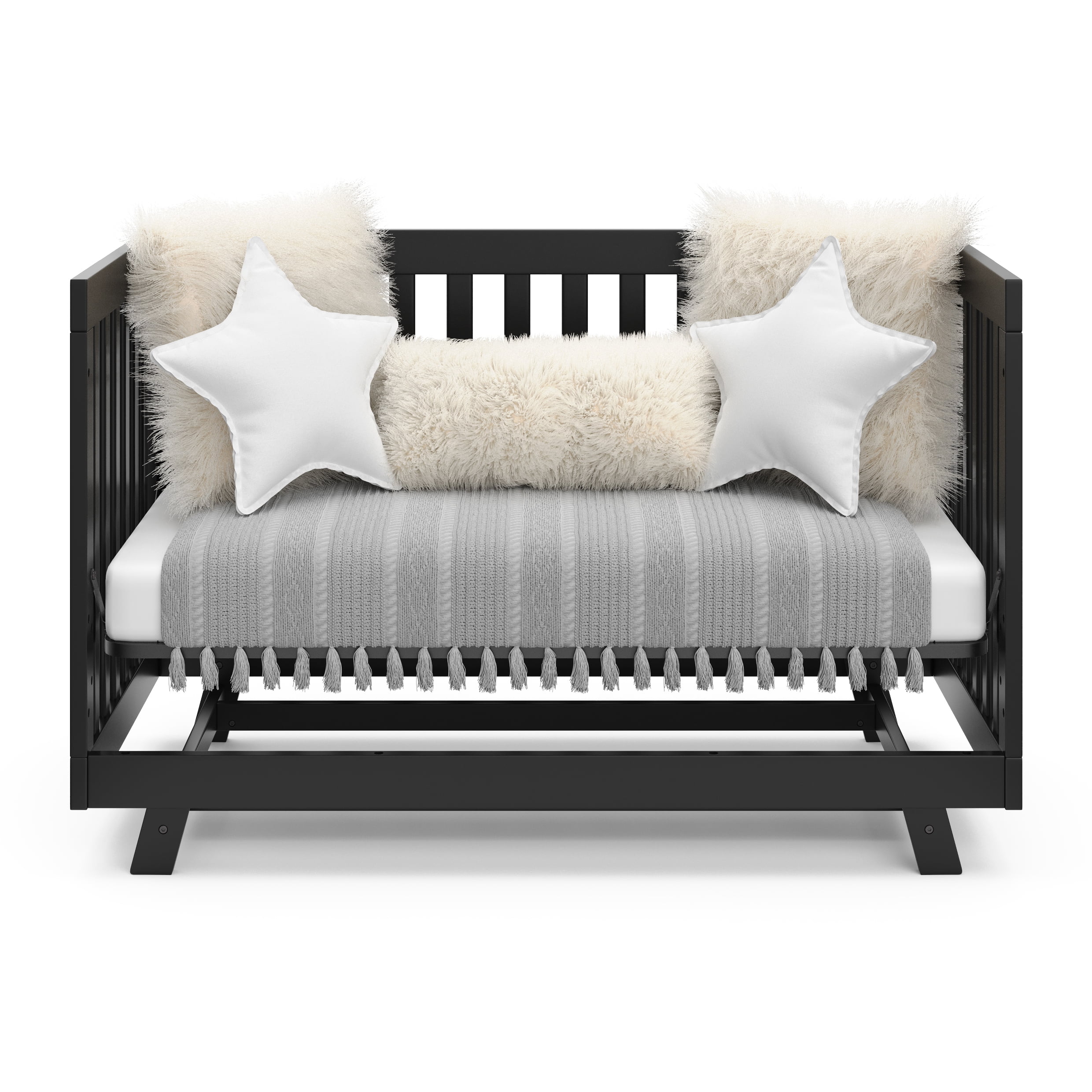 Storkcraft Beckett 3-in-1 Convertible Baby Crib, Black